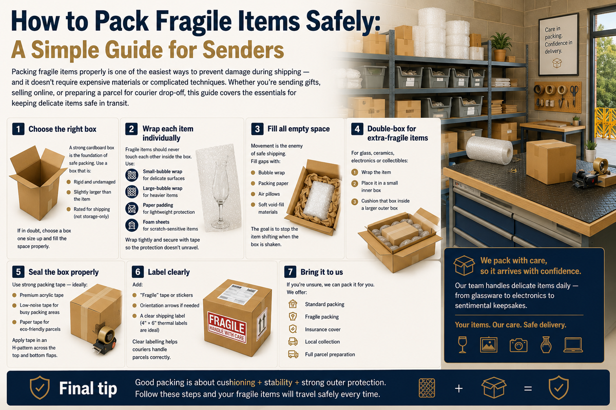 How to Pack Fragile Items Safely: A Simple Guide for Senders
