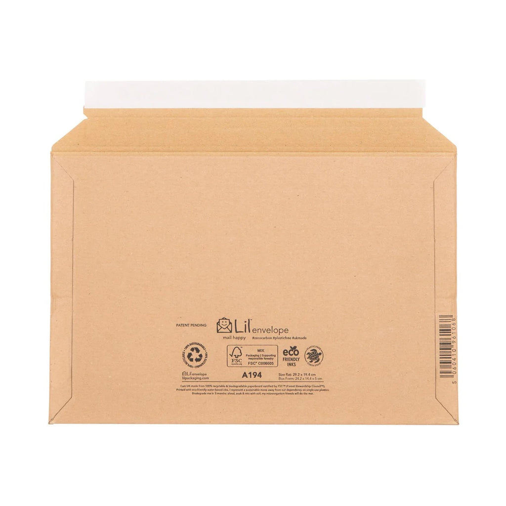 book and comic mailer – strong E‑flute corrugated cardboard – Salisbury Pack & Post