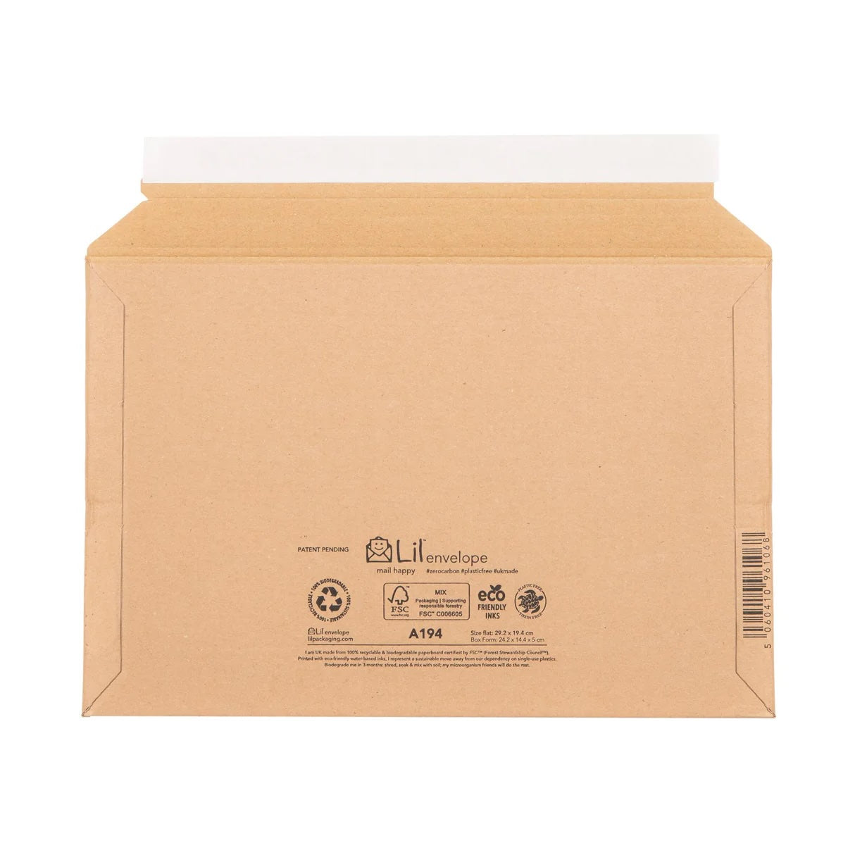 book and comic mailer – strong E‑flute corrugated cardboard – Salisbury Pack & Post