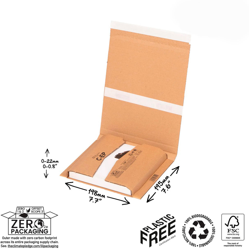 7 inch vinyl record mailer – peel and seal closure – Salisbury Pack & Post