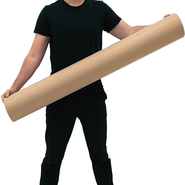 Cardboard postal tubes size 12 measuring 1250 x 152 mm For Extra Large Paper Size