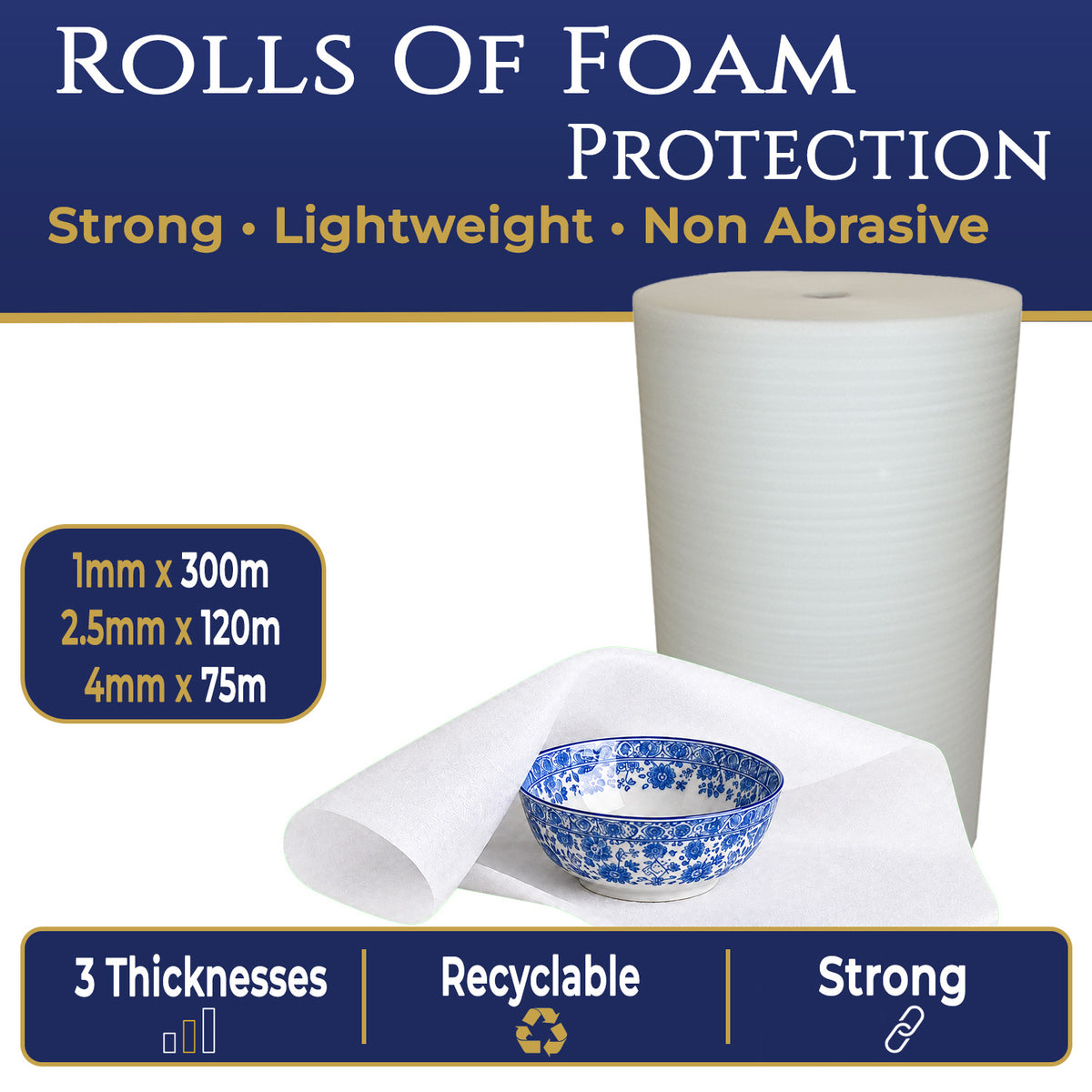 Protective Foam Rolls – Premium Surface Protection for Delicate Items