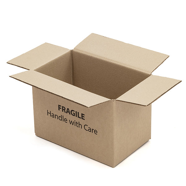 Size 1 fragile shipping boxes 290 × 185 × 200 mm heavy-duty double-wall Handle With Care box.