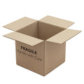 Size 2 fragile shipping boxes 305 × 305 × 305 mm double-wall cardboard Handle With Care box.