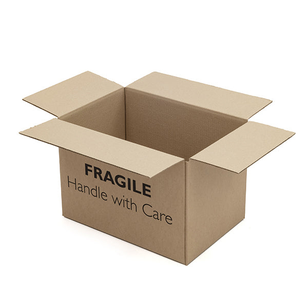 Size 4 fragile shipping boxes 415 × 282 × 284 mm Handle With Care double-wall box.