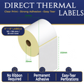 Direct Thermal Shipping Labels – 4" x 6" 25mm Core