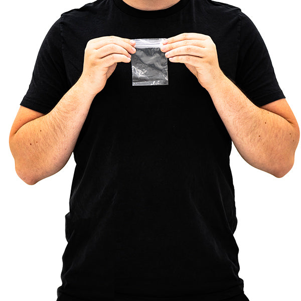 Grip Seal Bags 76 × 83 mm (3 × 3.25 in) clear zip seal storage bag for craft supplies, hardware and small components.