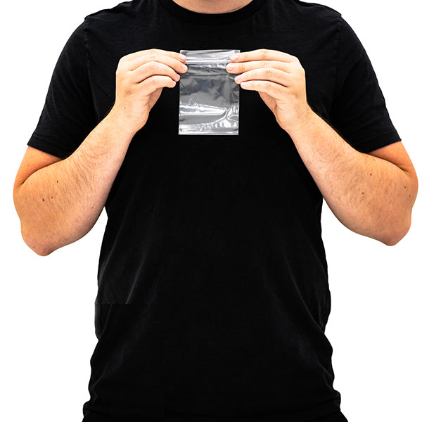 Grip Seal Bags 89 × 114 mm (3.5 × 4.5 in) clear grip seal bag for stationery, electronic parts, hardware and small accessories.