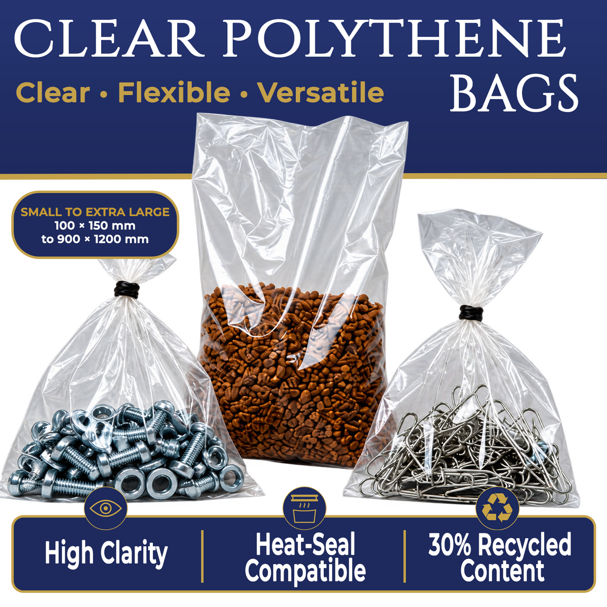 Polythene Bags – Clear LDPE Bags | 20 & 50 Micron