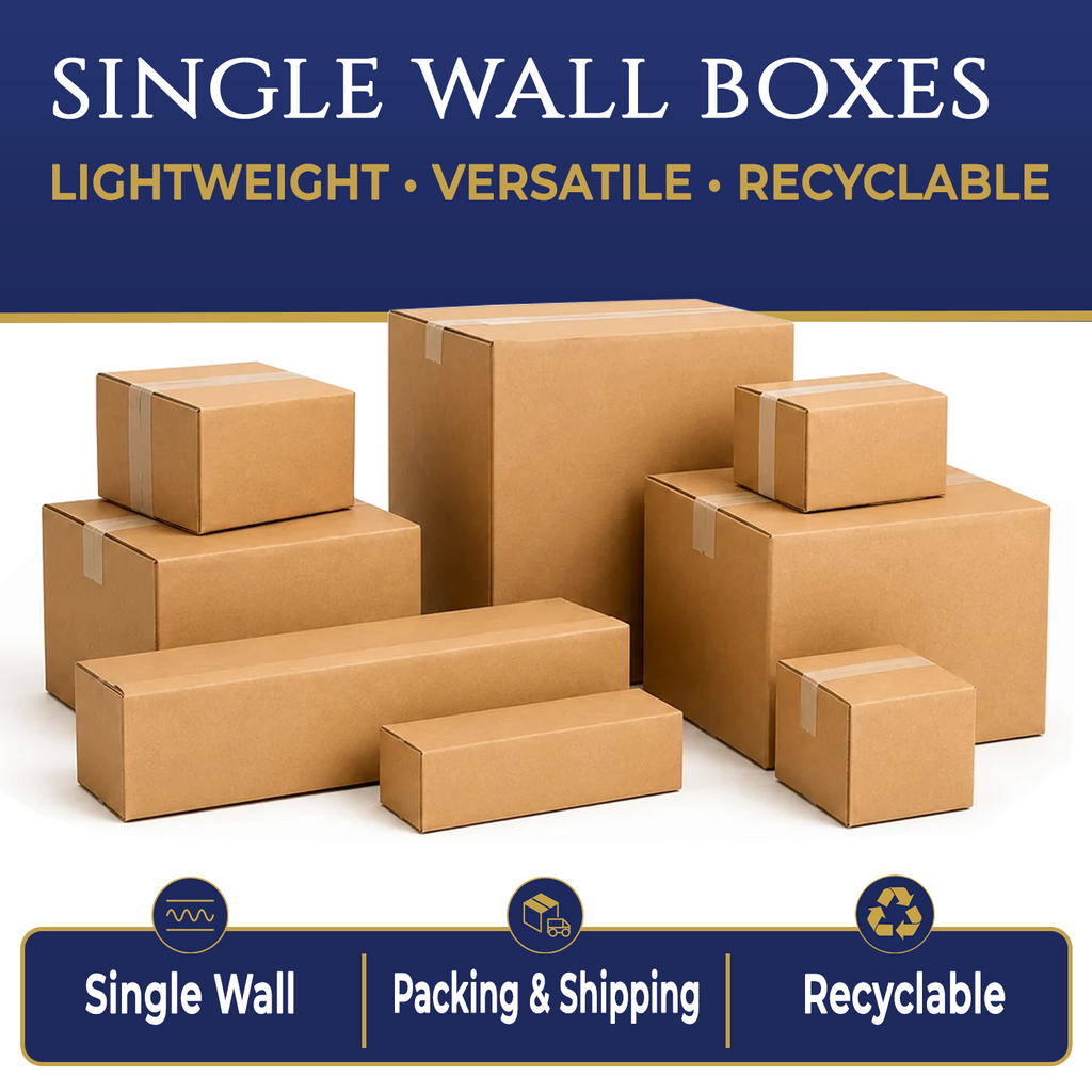 Single Wall Cardboard Boxes for Shipping | 67 Sizes Available