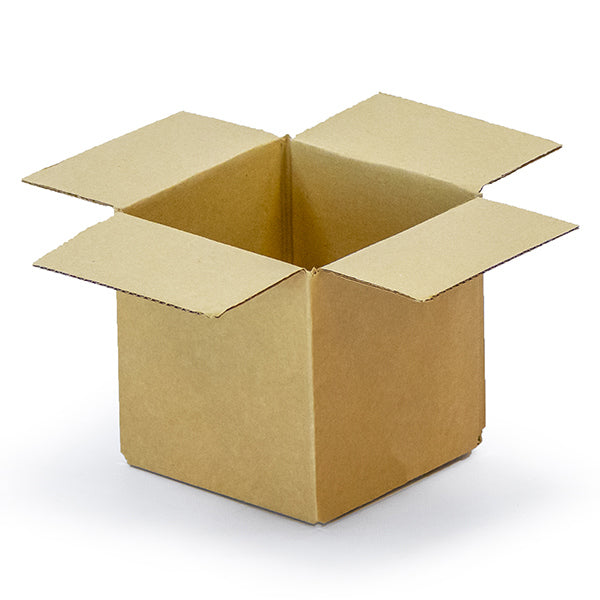 Standard Single wall cardboard boxes for shipping Size 3 – 127 × 127 × 127 mm (5 × 5 × 5 inches) brown corrugated shipping box