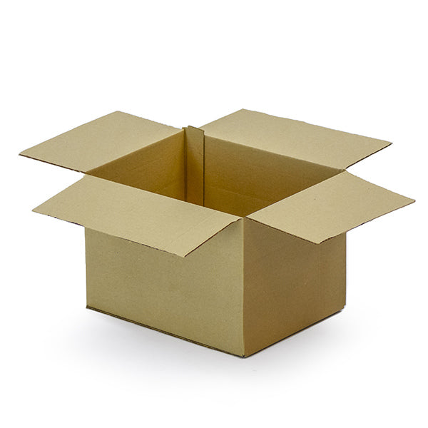 Standard Single wall cardboard boxes for shipping Size 12 – 215 × 180 × 155 mm (8.5 × 7 × 6 inches) brown corrugated shipping box