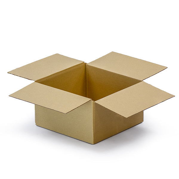 Standard Single wall cardboard boxes for shipping Size 15 – 229 × 229 × 127 mm (9 × 9 × 5 inches) brown corrugated shipping box