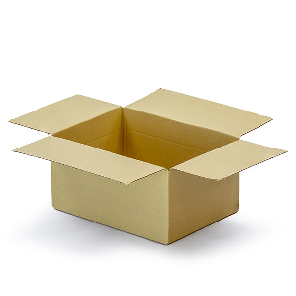Standard Single wall cardboard boxes for shipping Size 28 – 305 × 229 × 152 mm (12 × 9 × 6 inches) brown corrugated shipping box.