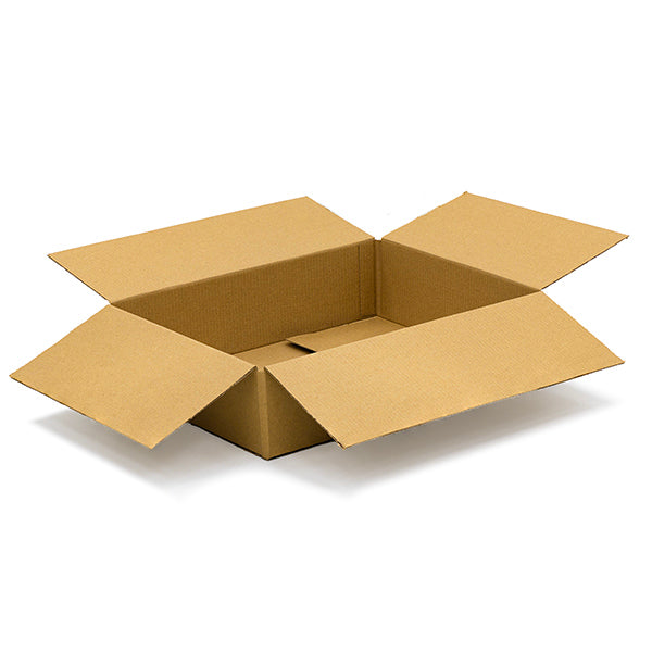 Standard Single wall cardboard boxes for shipping Size 43 – 406 × 305 × 102 mm (16 × 12 × 4 inches) brown corrugated shipping box