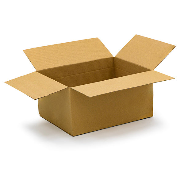 Standard Single wall cardboard boxes for shipping Size 44 – 406 × 305 × 203 mm (16 × 12 × 8 inches) brown corrugated shipping box