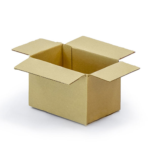 Standard Single wall cardboard boxes for shipping Size 4 – 152 × 102 × 102 mm (6 × 4 × 4 inches) brown corrugated shipping box