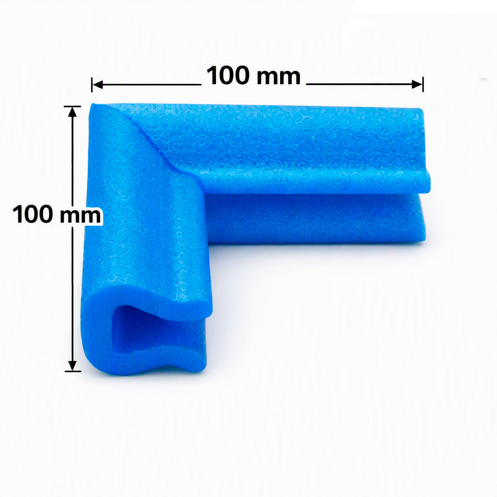Blue U Tulip foam edge protectors for corner cushioning fragile corners