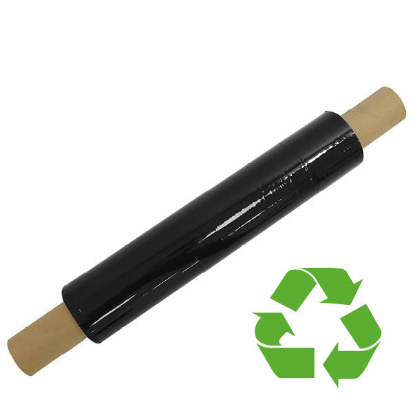 Pallet wrap black 17 micron extended core cast film for secure pallet wrapping