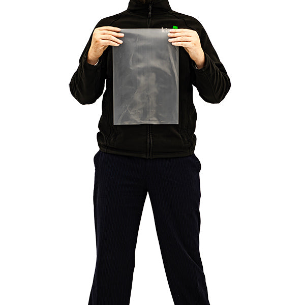 250 × 375mm clear polythene bags for retail packaging and storage