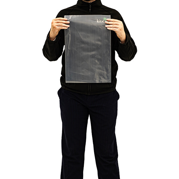 300 × 450mm clear LDPE polythene bags with strong tear resistance