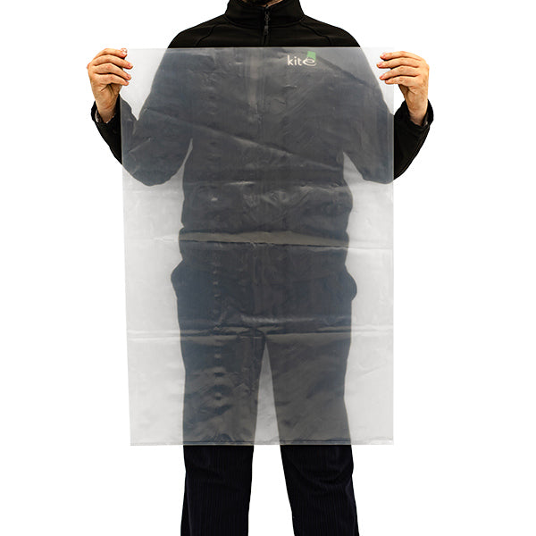 600 × 900mm clear heavy-duty LDPE polythene bags
