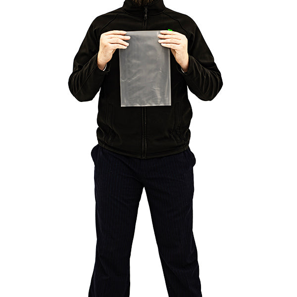 200 × 300mm clear heat-sealable polythene bags