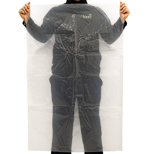 750 × 1200mm large clear polythene bags for storage and packing