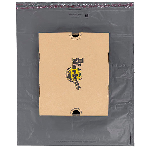 Grey mailing bags 55 micron – strong polythene peel & seal design